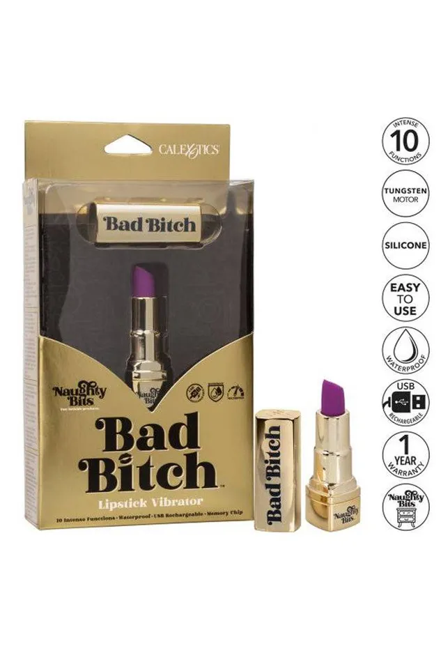 Cal Exotics Naughty Bits Bad Bitch Lipstick Vibe Cal Exotics Vibrators