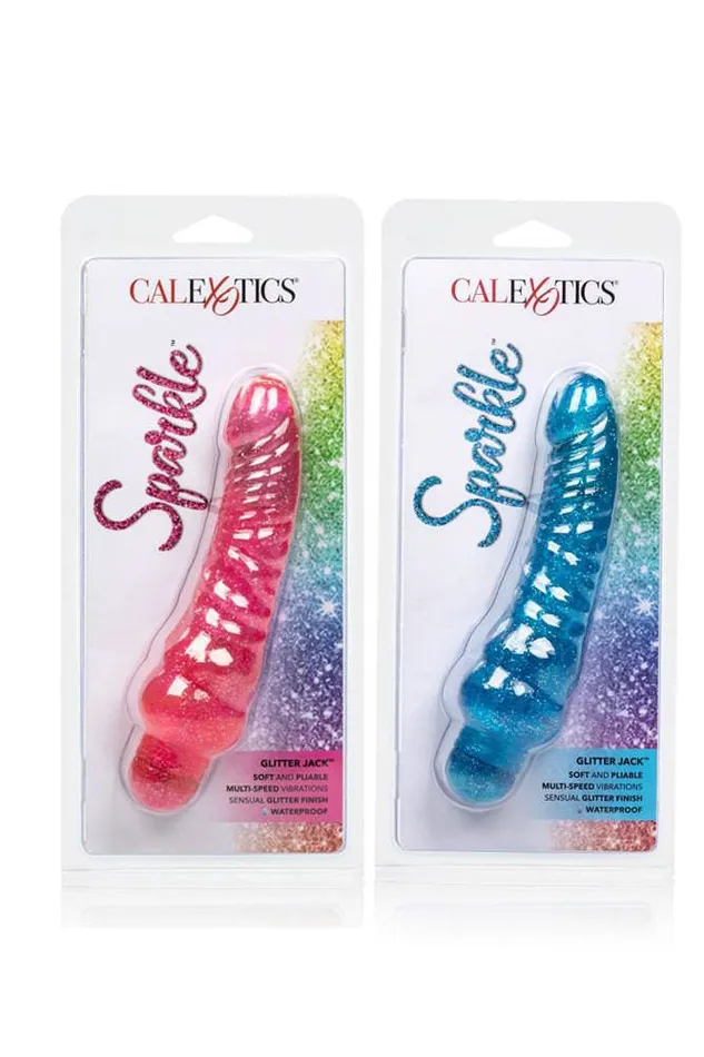 Cal Exotics Sparkle Glitter Jack Realistic Vibrator Assorted Colors Cal Exotics Female Sex Toys