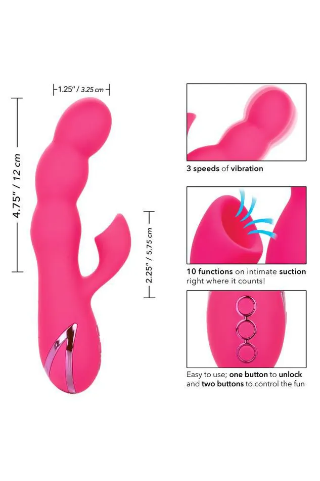 Cal Exotics Vibrators Cal Exotics California Dreaming Oceanside Orgasm Dual Vibrator Pink
