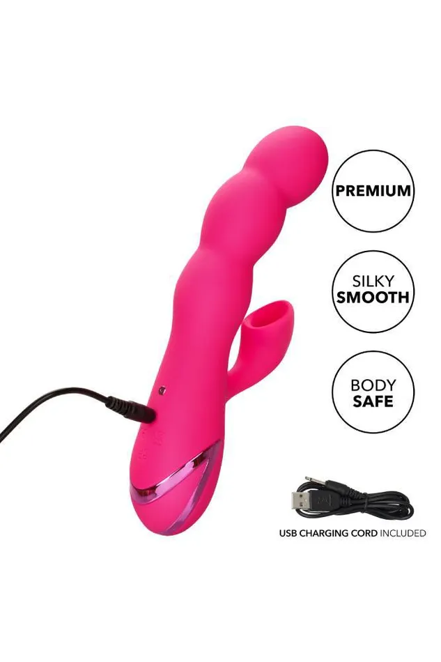 Cal Exotics Vibrators Cal Exotics California Dreaming Oceanside Orgasm Dual Vibrator Pink