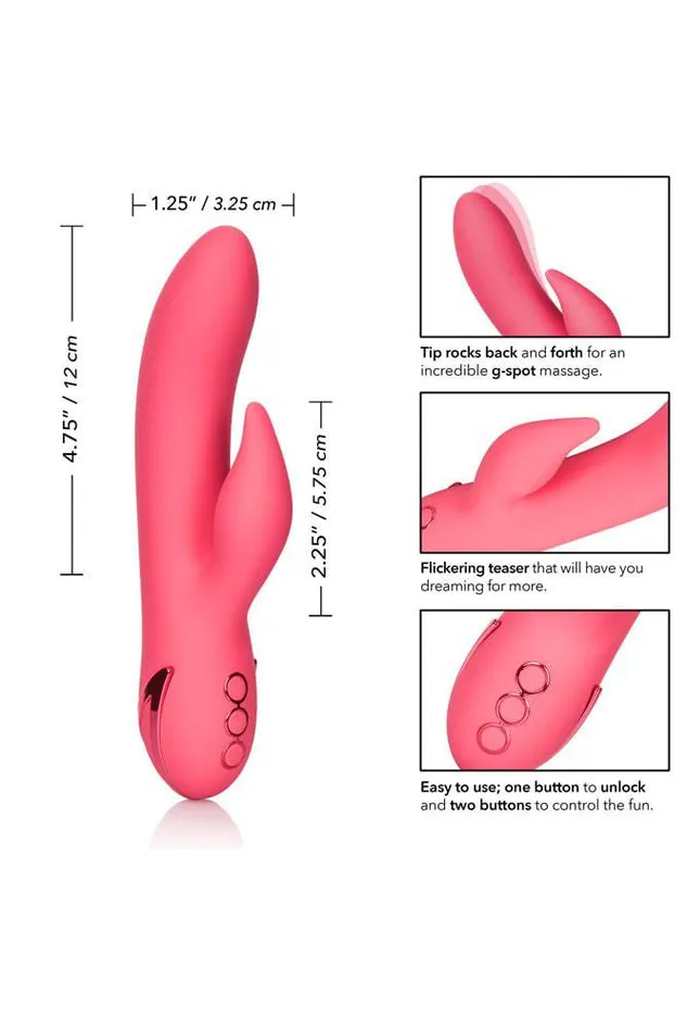Cal Exotics Vibrators Cal Exotics California Dreaming San Fran Sweetheart Rabbit Vibe Coral
