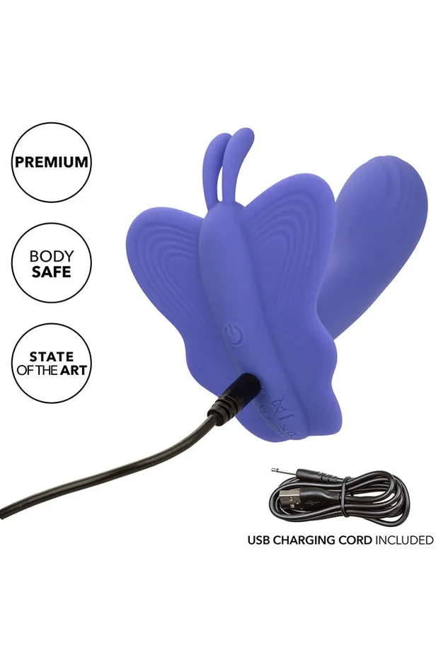Cal Exotics Vibrators Cal Exotics Connect Venus Butterfly Wearable Vibrator With App Control Blue