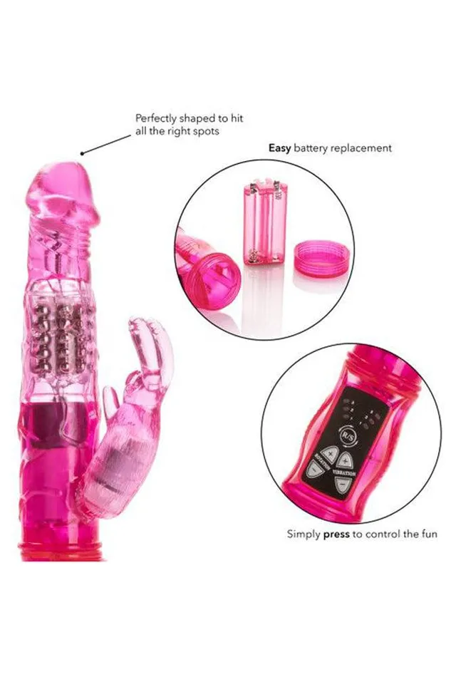 Cal Exotics Vibrators Cal Exotics Jack Rabbit Petite Jack Rabbit Pink