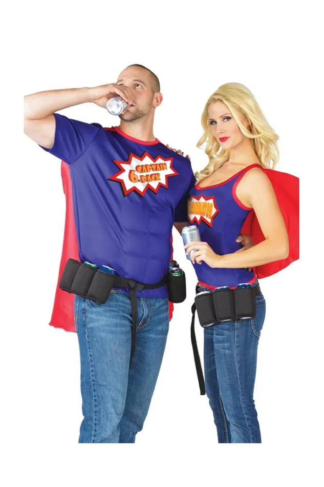 Coquette Enhancers Coquette M6548 Captain 6 Pack Costume
