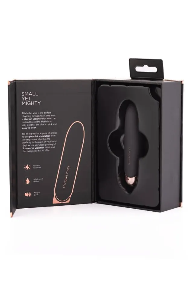 Coquette Vibrators Coquette Pleasure Collection 23603 The Bebe Bullet Black