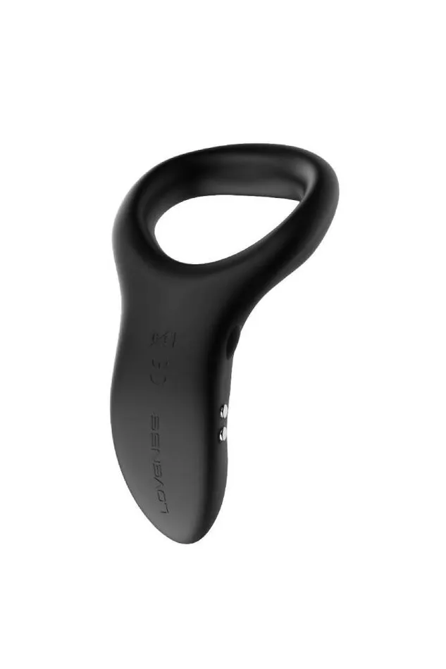 Couples Lovense Diamo Bluetooth Vibrating Cock Ring Black Lovense