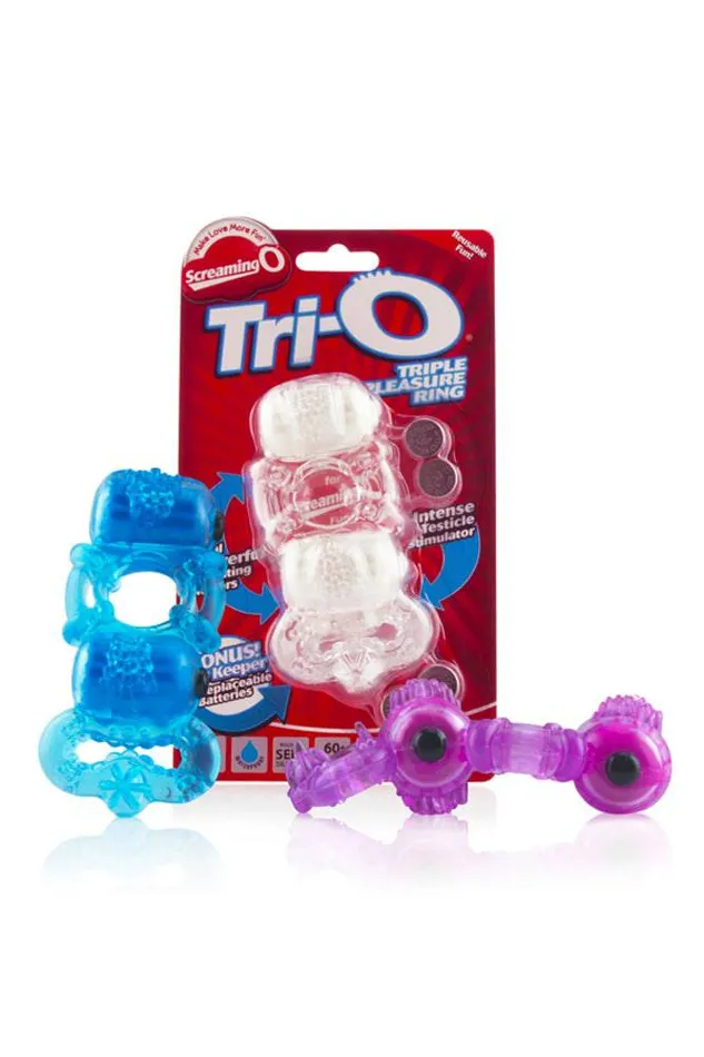 Couples Screaming O TriO TriplePleasure Vibrating Cock Ring Screaming O
