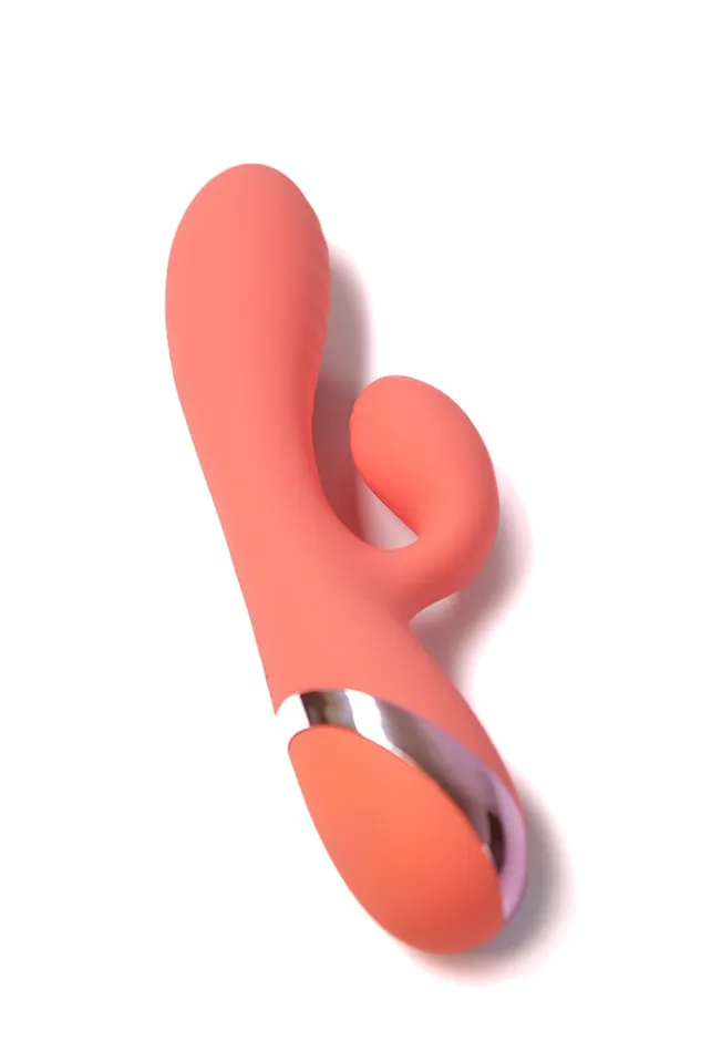 Cousins Group Juicy GGasm Dual Vibrator Coral Cousins Group Female Sex Toys