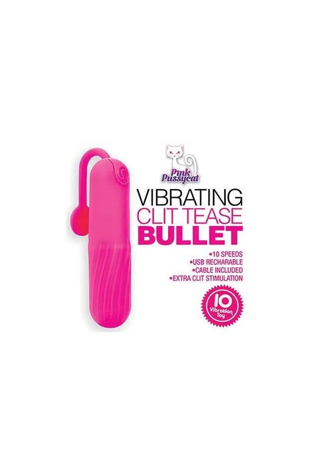 Cousins Group Vibrators Cousins Group Pink Pussycat Clit Tease Bullet Pink