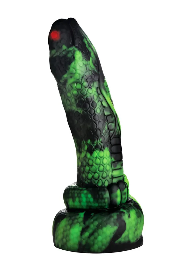 Dildos XR Brands XR Brands Creature Cocks Python Silicone Dildo GreenBlack Dildos XR Brands XR Brands Creature Cocks Python Silicone Dildo GreenBlack