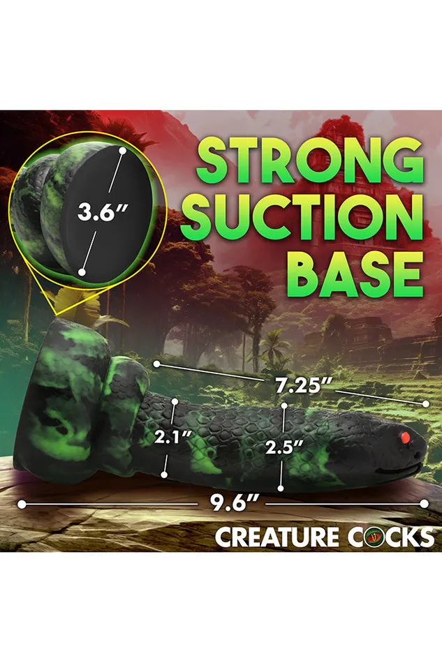 Dildos XR Brands XR Brands Creature Cocks Python Silicone Dildo GreenBlack