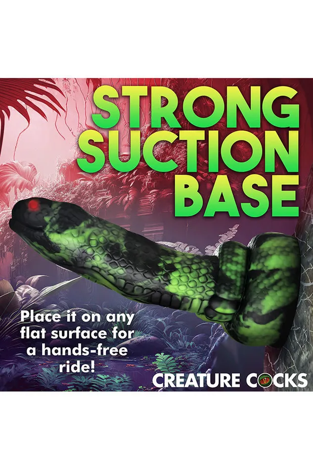 Dildos XR Brands XR Brands Creature Cocks Python Silicone Dildo GreenBlack