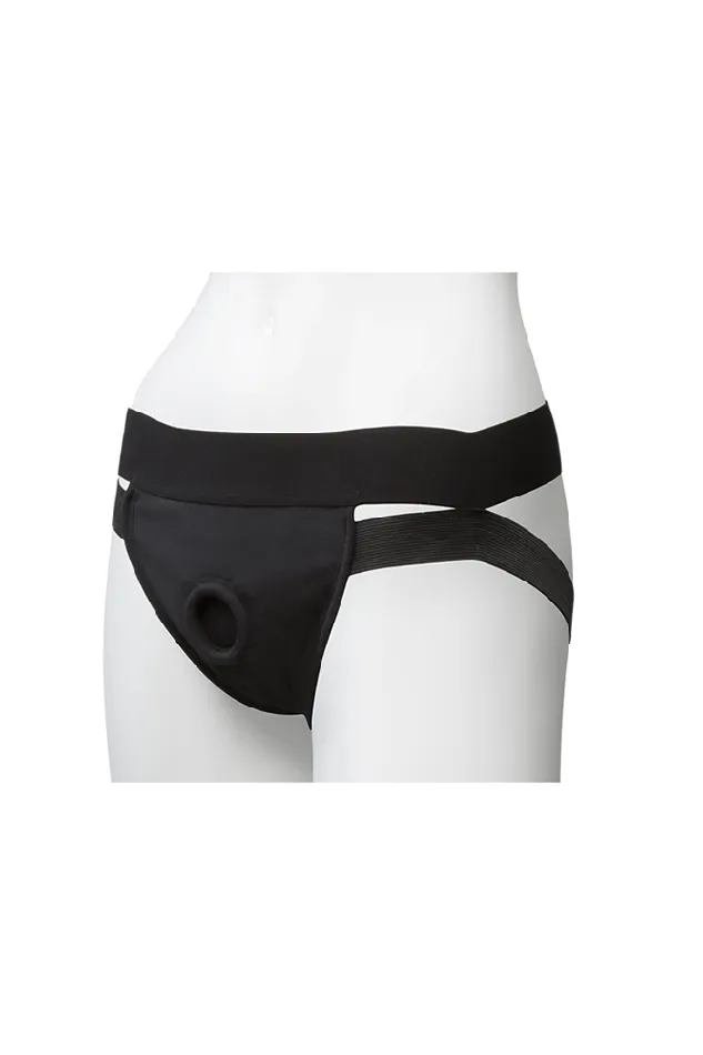 Doc Johnson Female Sex Toys VacULock by Doc Johnson Panty Harness w Plug Black