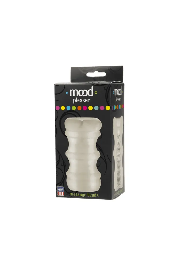 Doc Johnson Male Sex Toys Doc Johnson Mood Pleaser Stroker With Massage Beads Frost