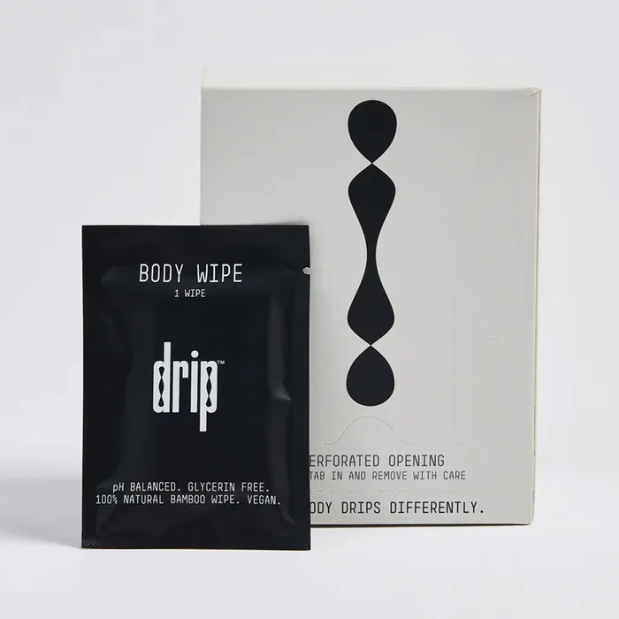 DRIP Male Sex Toys Drip Body Wipes 20 Pack