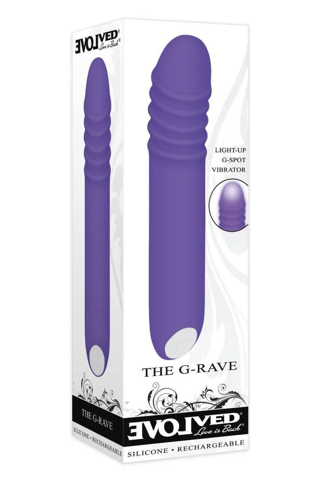 Evolved GRave Light Up G Spot Vibrator Purple Evolved Vibrators