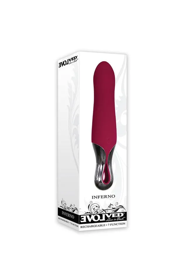 Evolved Inferno Bullet Vibrator Burgundy Evolved Vibrators