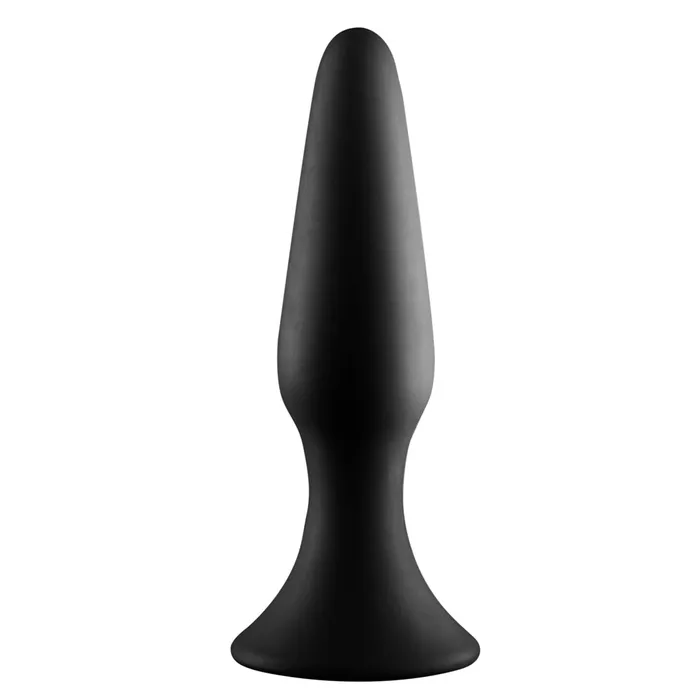 Excellent Power Anal Excellent Power Actuator Silicone Butt Plug Black