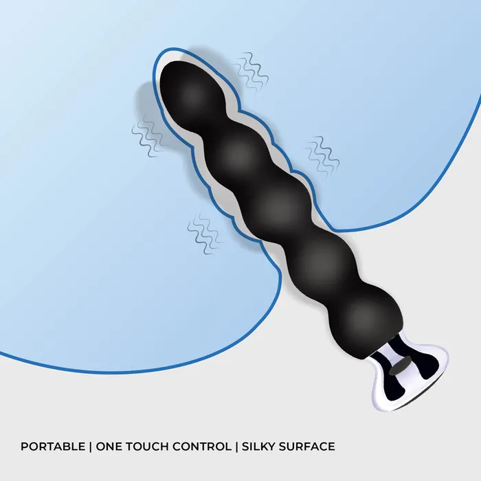 Excellent Power Anal Excellent Power Assemble Vibrating Anal Beads Black