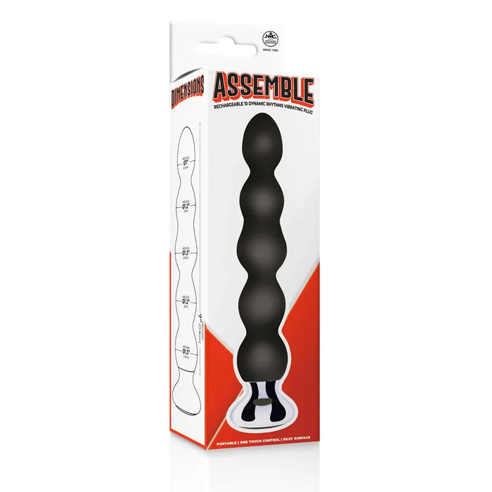 Excellent Power Anal Excellent Power Assemble Vibrating Anal Beads Black