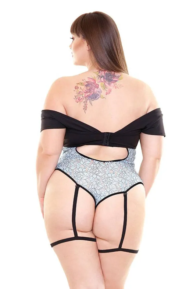Fantasy Lingerie Fantasy Lingerie Curve Divina Teddy BlackBlue Vibrators Fantasy Lingerie Fantasy Lingerie Curve Divina Teddy BlackBlue Vibrators