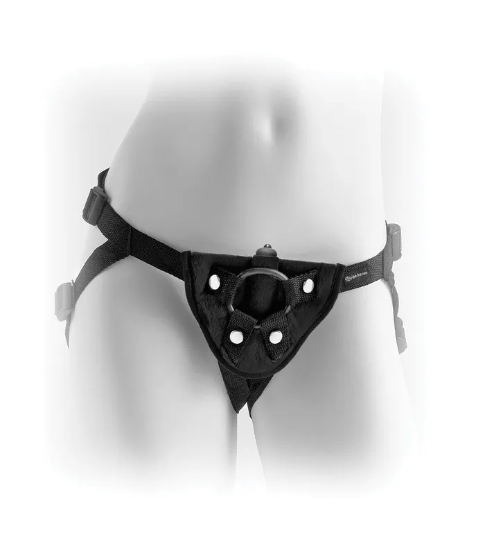 Fantasy Series Vibrating Plush Harness PipeDream Female Sex Toys