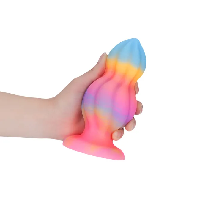 Fantasy Vortex Platinum Silicone Plug 56 Inch Glow In The Dark Platinum Silicone Series Anal