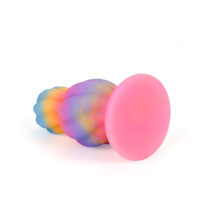 Fantasy Vortex Platinum Silicone Plug 56 Inch Glow In The Dark Platinum Silicone Series Anal