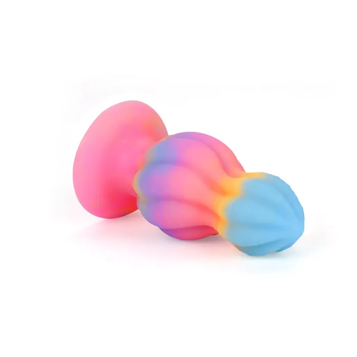 Fantasy Vortex Platinum Silicone Plug 56 Inch Glow In The Dark Platinum Silicone Series Anal