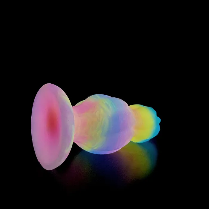 Fantasy Vortex Platinum Silicone Plug 56 Inch Glow In The Dark Platinum Silicone Series Anal