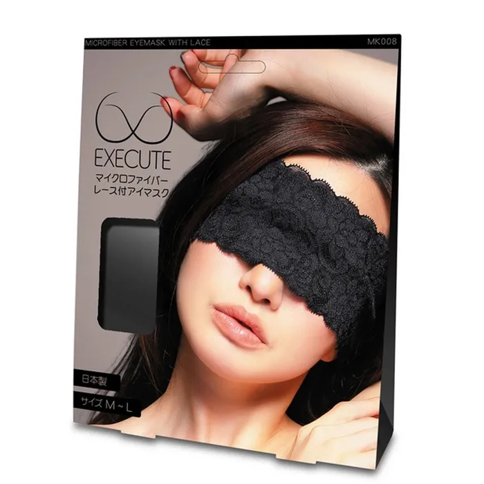 Female Sex Toys EXECUTE Execute Eye Mask With Microfiber Lace