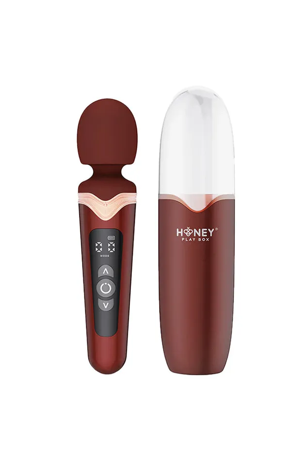 Female Sex Toys Honey Play Box Honey Play Box Stormi Heated Wand Massager With Protective Case Bordeaux Female Sex Toys Honey Play Box Honey Play Box Stormi Heated Wand Massager With Protective Case Bordeaux