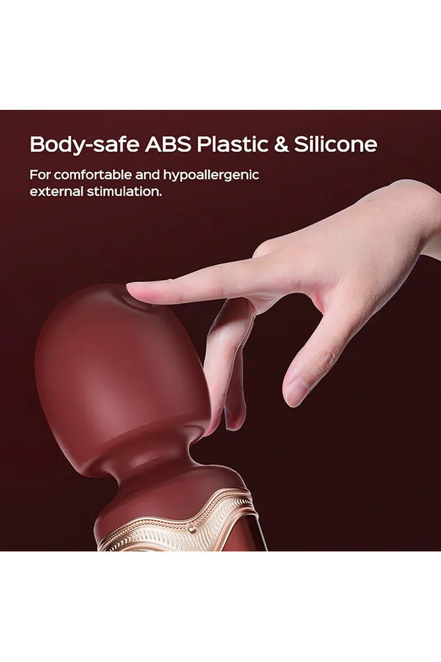 Female Sex Toys Honey Play Box Honey Play Box Stormi Heated Wand Massager With Protective Case Bordeaux