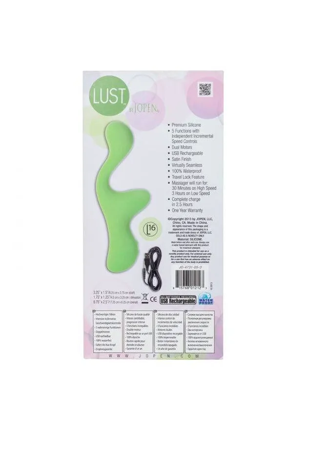Female Sex Toys Jopen Jopen Lust L16 Vibrator Lime Green