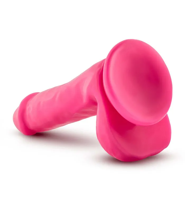Female Sex Toys Neo Realistic Neon Green 6 With Testicles Blush