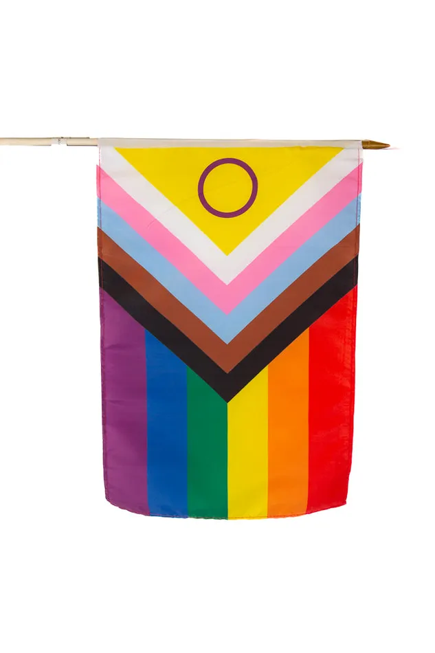 Female Sex Toys Stag Shop Intersex Inclusive 12x18 Pride Flag On Stick Stag Shop Female Sex Toys Stag Shop Intersex Inclusive 12x18 Pride Flag On Stick Stag Shop