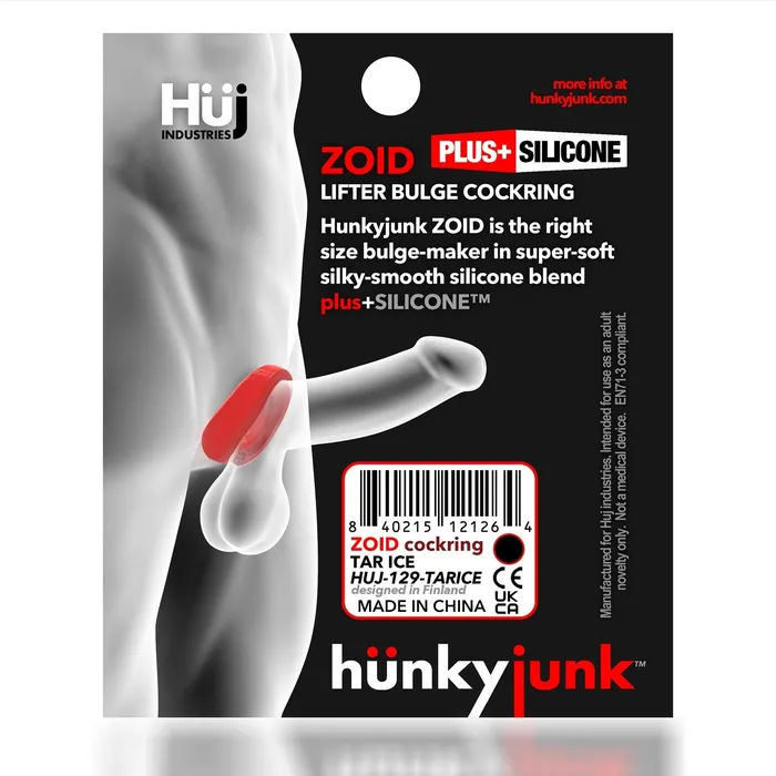HunkyJunk Male Sex Toys HunkyJunk Zoid Trapazoid Lifter Cock Ring Tar