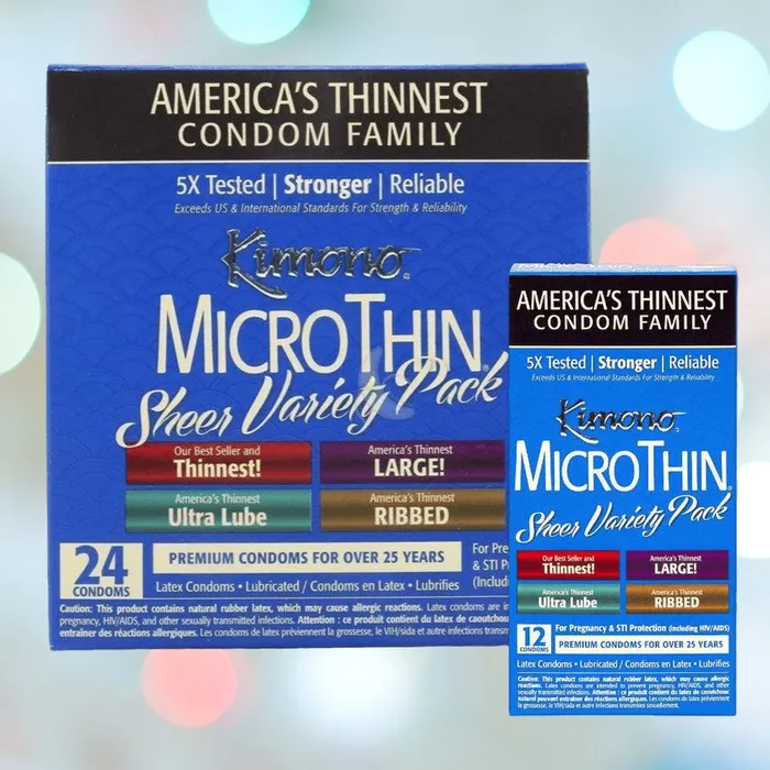 Kimono Enhancers Kimono Sheer Variety Pack Condoms