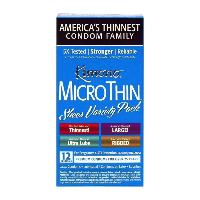 Kimono Enhancers Kimono Sheer Variety Pack Condoms
