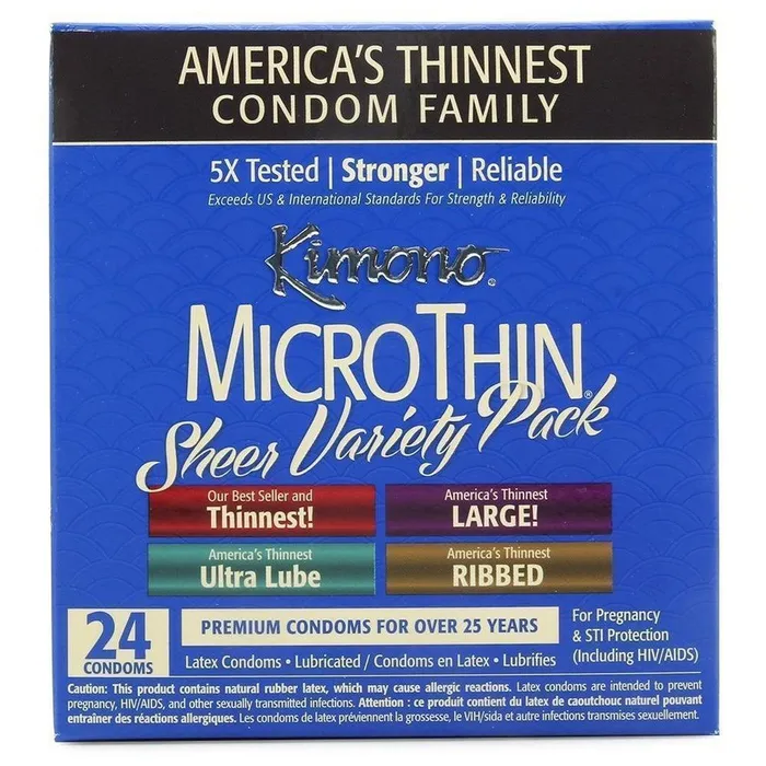 Kimono Enhancers Kimono Sheer Variety Pack Condoms