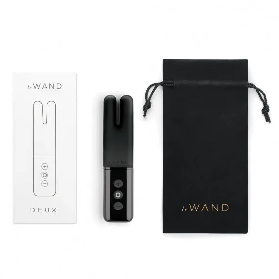 LE WAND Vibrators Le Wand Chrome Deux Vibrator Black