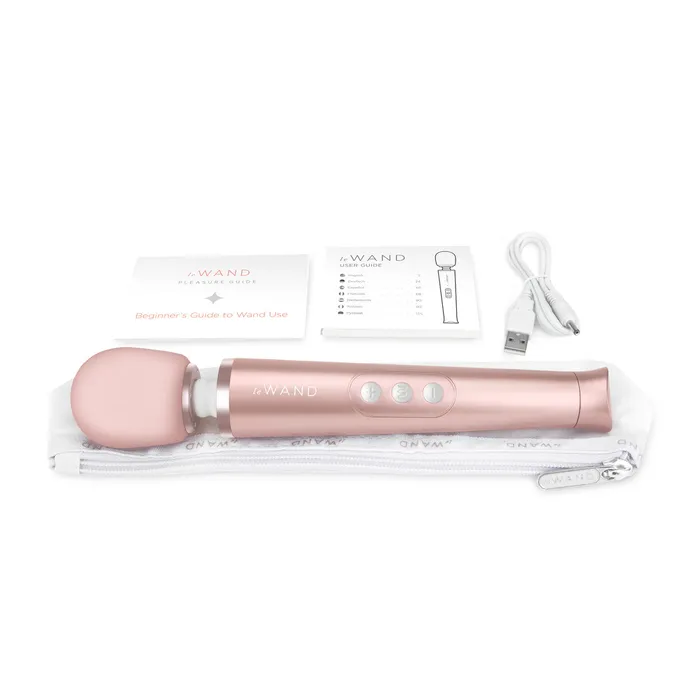 LE WAND Vibrators Le Wand Petite Rechargeable Wand Massager Rose Gold