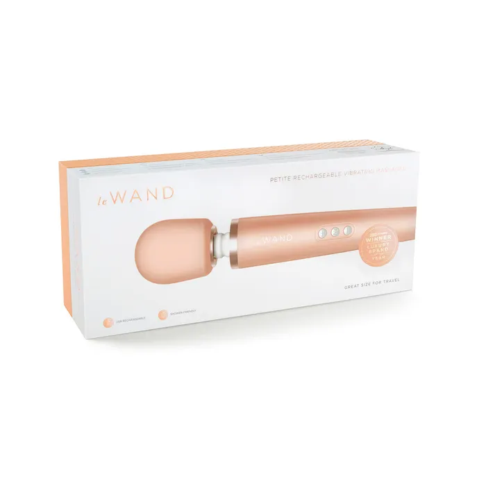 LE WAND Vibrators Le Wand Petite Rechargeable Wand Massager Rose Gold