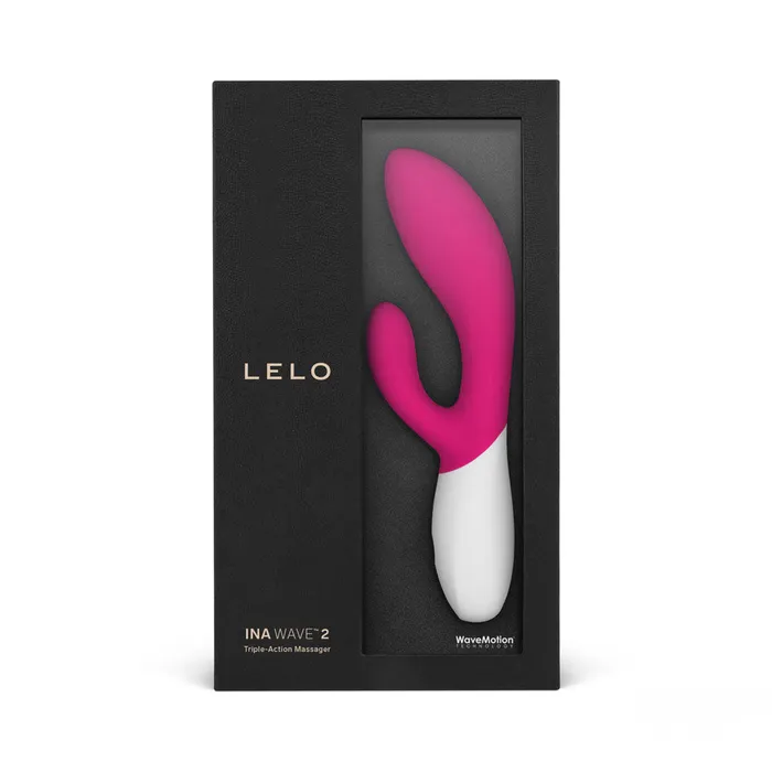 Lelo Ina Wave 2 Rechargeable Rabbit Vibrator Cerise LELO Female Sex Toys