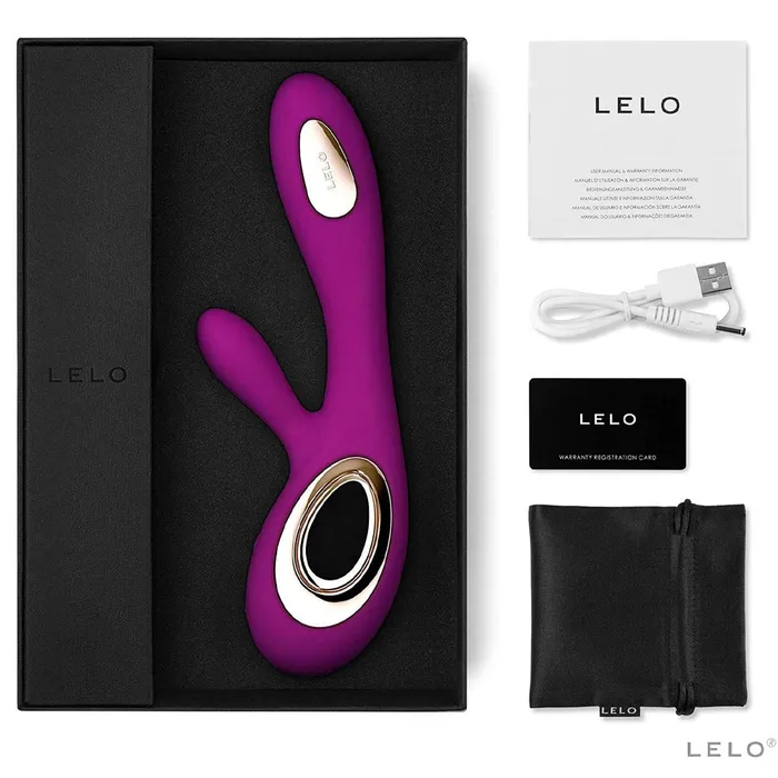 LELO Vibrators Lelo Soraya Wave Rabbit Vibrator Deep Rose