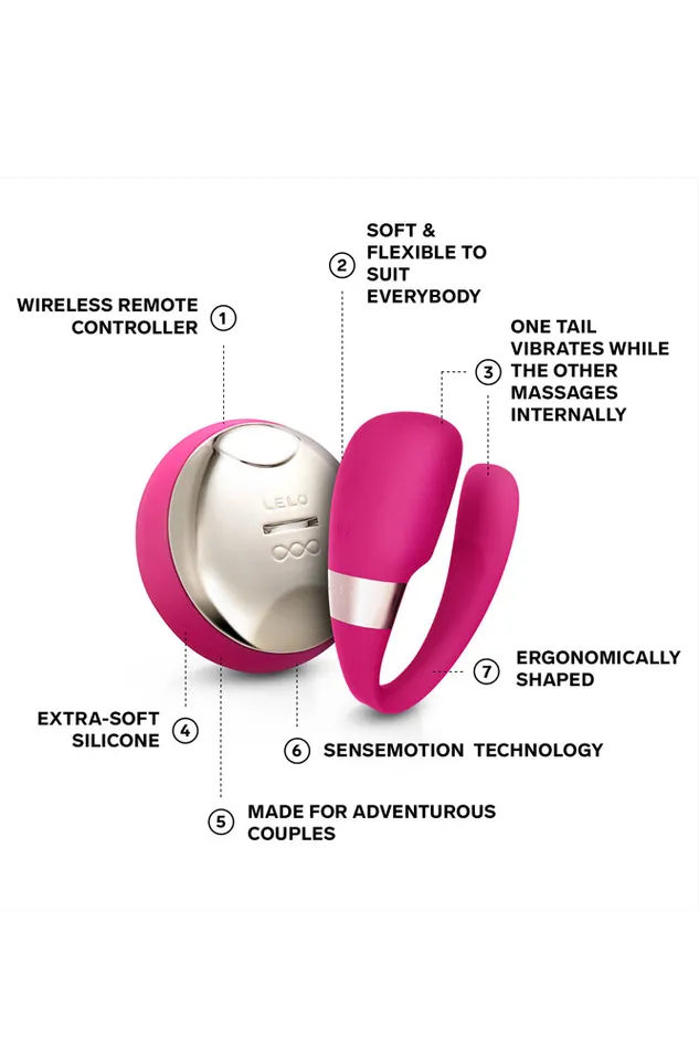 Lelo Vibrators Lelo Tiani 3 Couples Vibrator Cerise