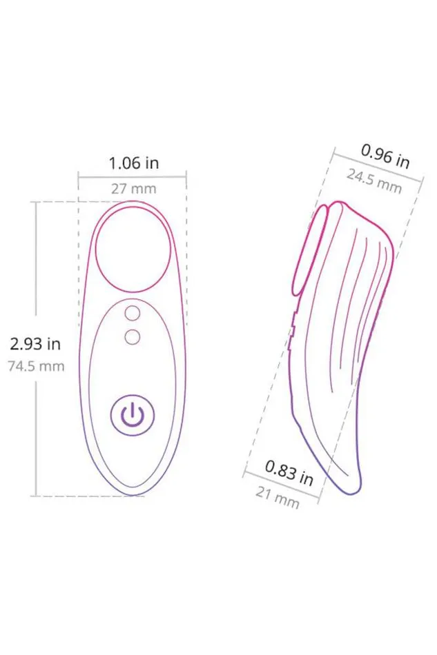 Lovense Ferri Wearable Bluetooth Panty Vibrator BlackPink Lovense Vibrators