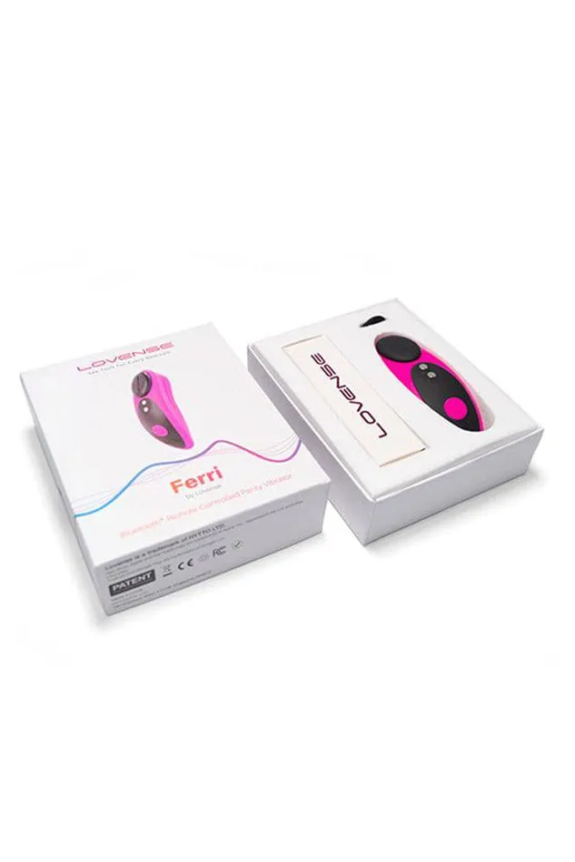 Lovense Ferri Wearable Bluetooth Panty Vibrator BlackPink Lovense Vibrators