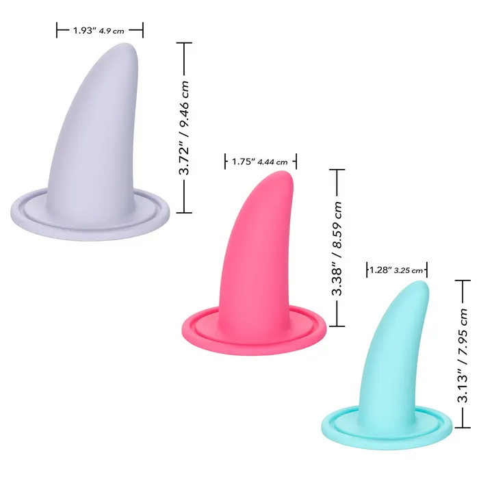 Male Sex Toys CALEXOTICS Calexotics SheOlogy Advanced 3 Piece Wearable Vaginal Dilator Set