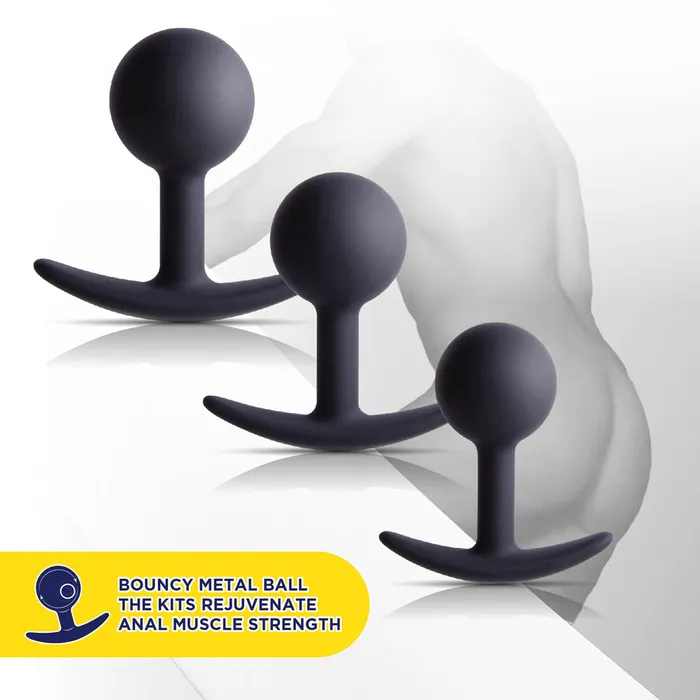 Male Sex Toys Excellent Power Under Night Tumbler Weighted Ball Anal Kit Excellent Power
